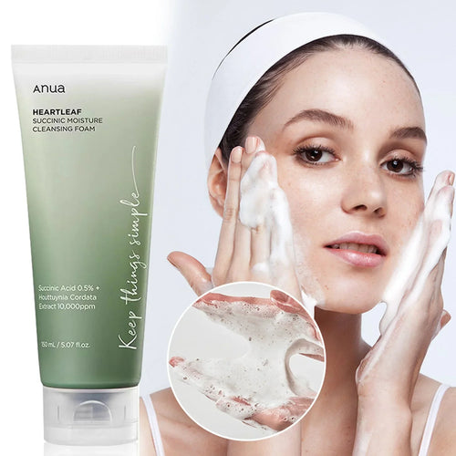 Anua Heartleaf Succinic Moisture Cleansing Foam