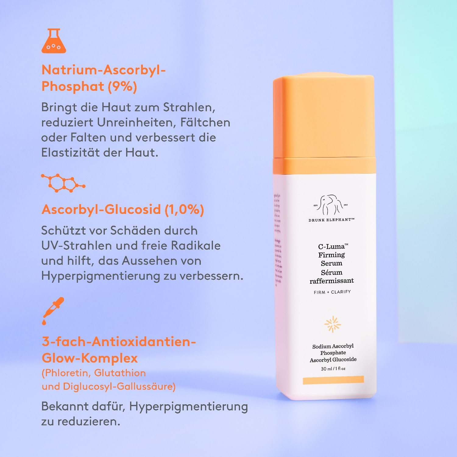 Drunk Elephant C-LUMA Hydrabright Serum Vitamin C Serum