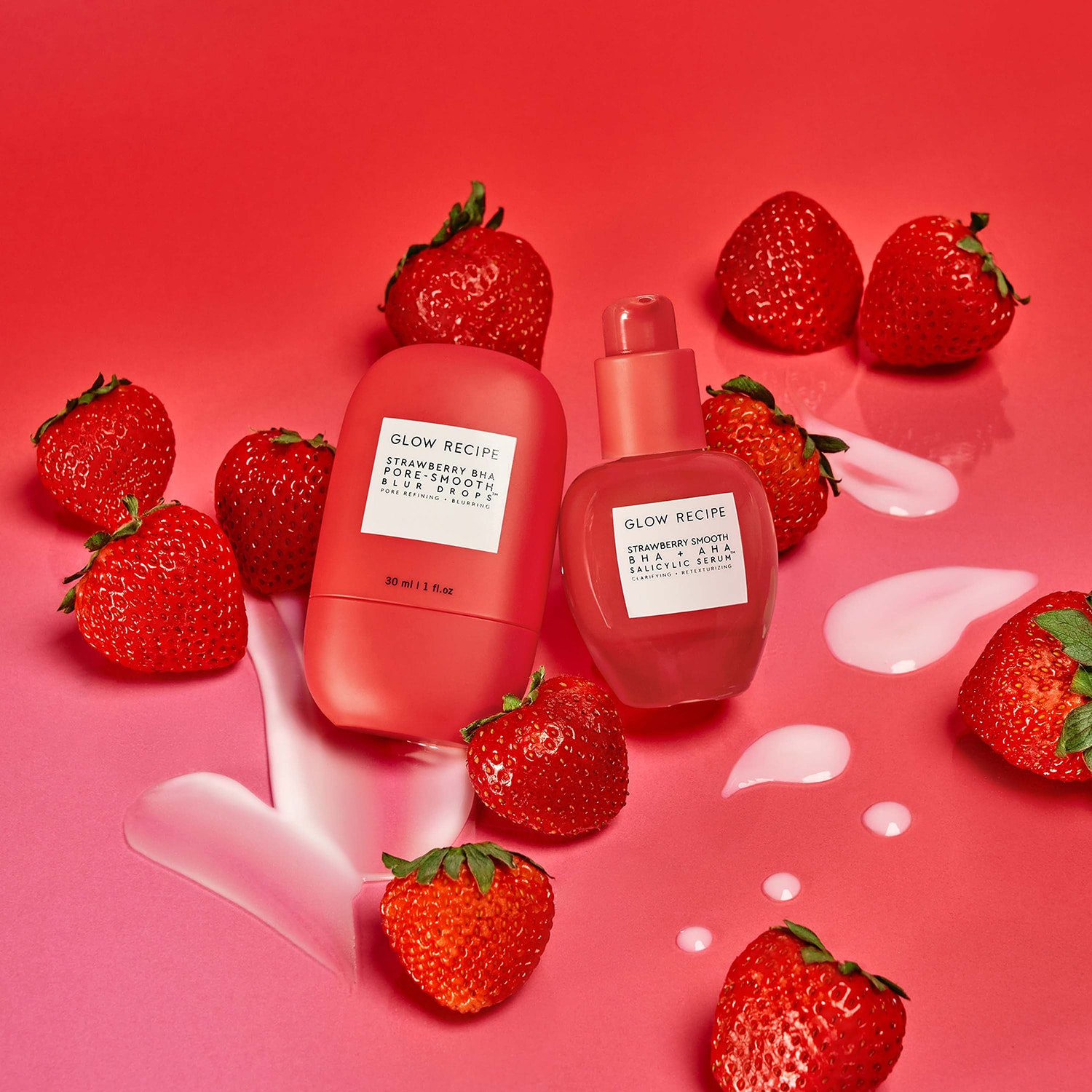 Glow Recipe Strawberry Smooth - Clarifying Serum with Salicylic Acid, AHA and BHA