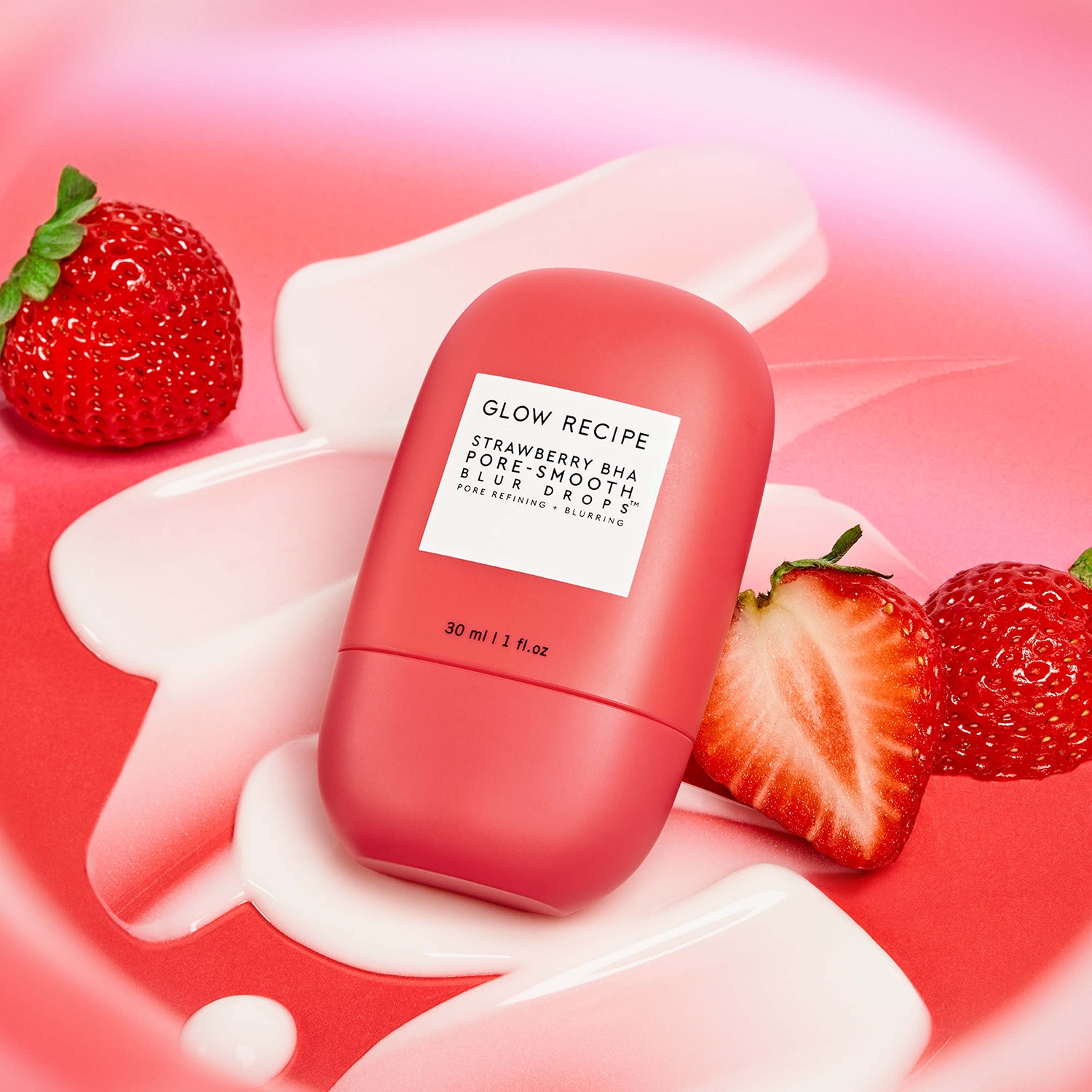 Glow Recipe Strawberry BHA Pore-Smooth Blur Drops - Pore refining serum