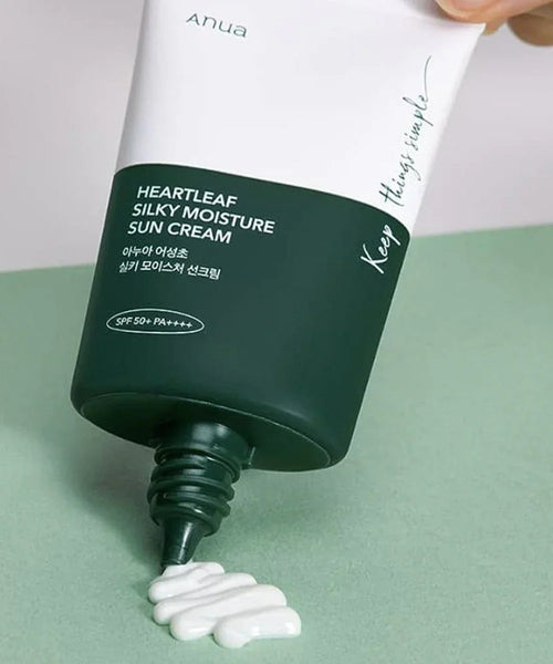 Anua Heatleaf Silky Moisture Sun Cream