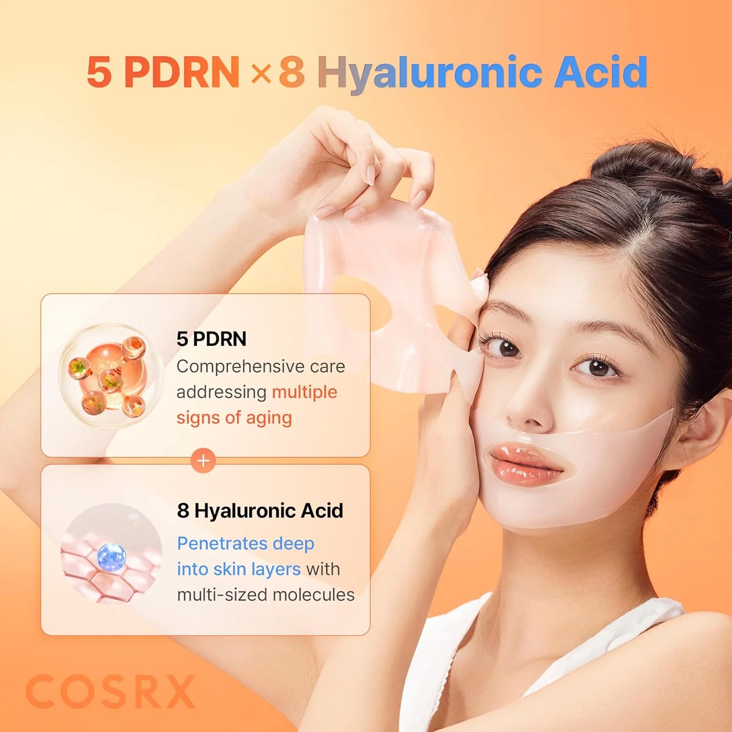 COSRX 5 PDRN Hyaluronic Acid Vital Hydrating Hydrogel Mask