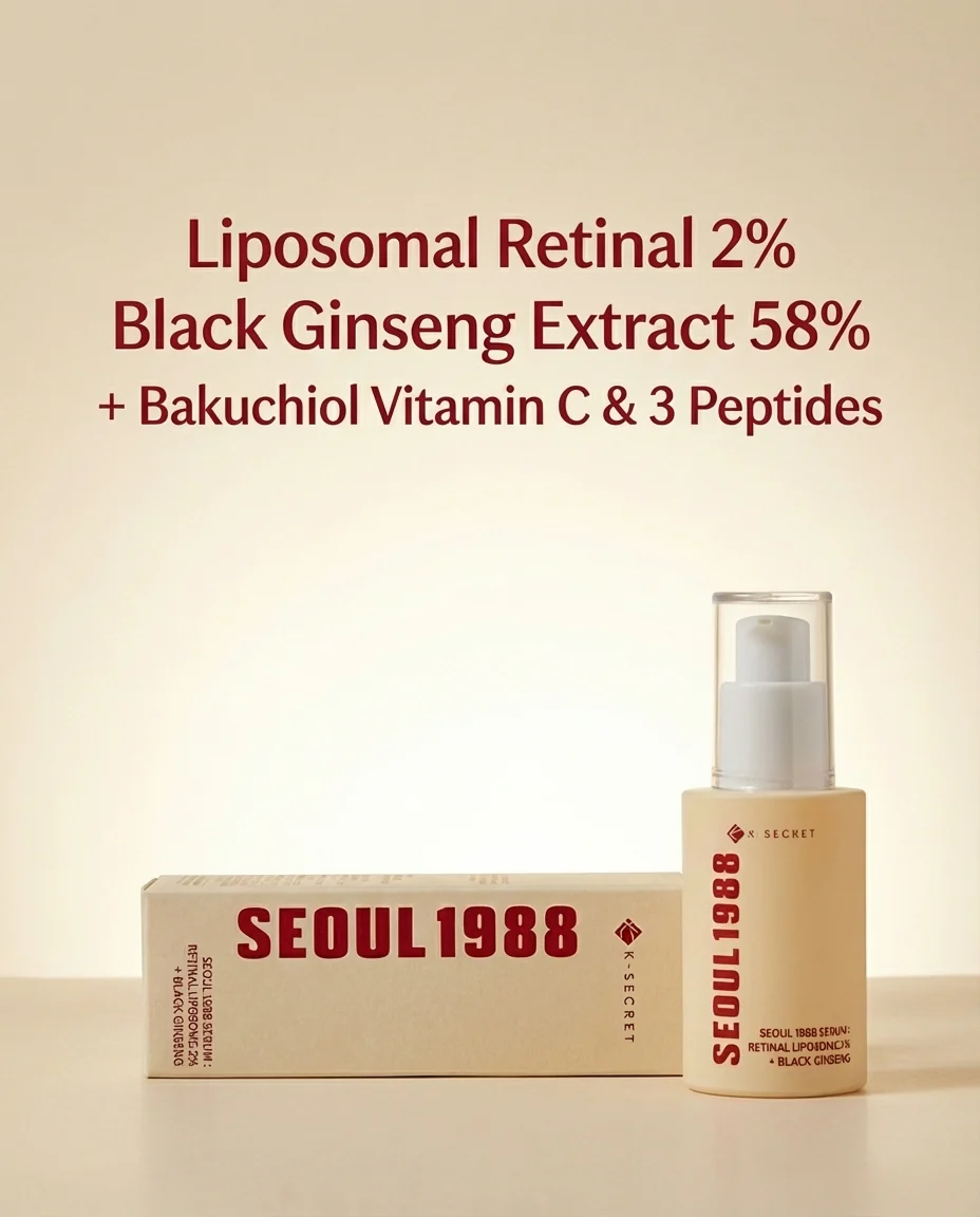 KSECRET SEOUL 1988 Serum: Retinal Liposome 2% + Black Ginseng