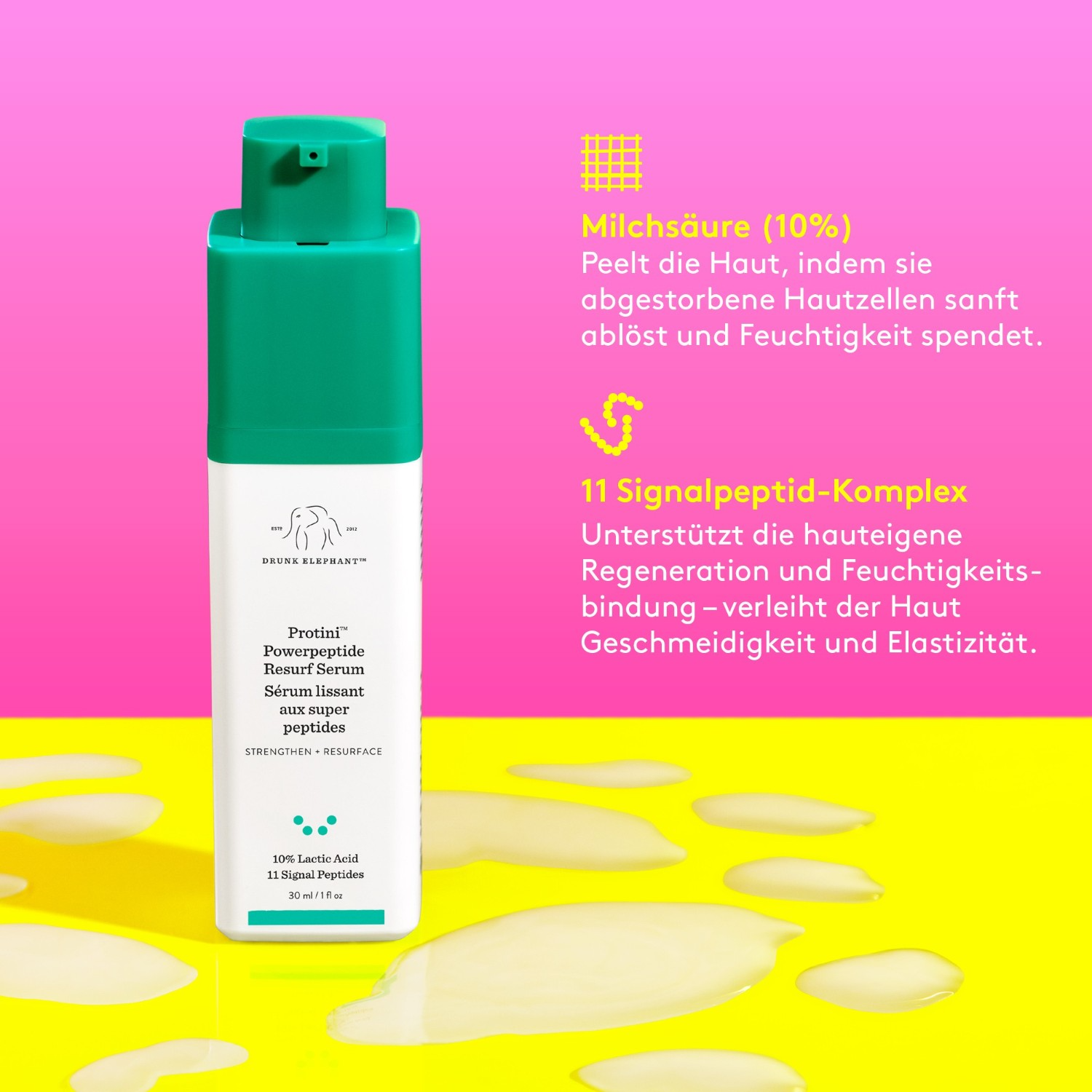 Drunk Elephant Protein Power Peptide Resurf Serum Moisturizing Serum