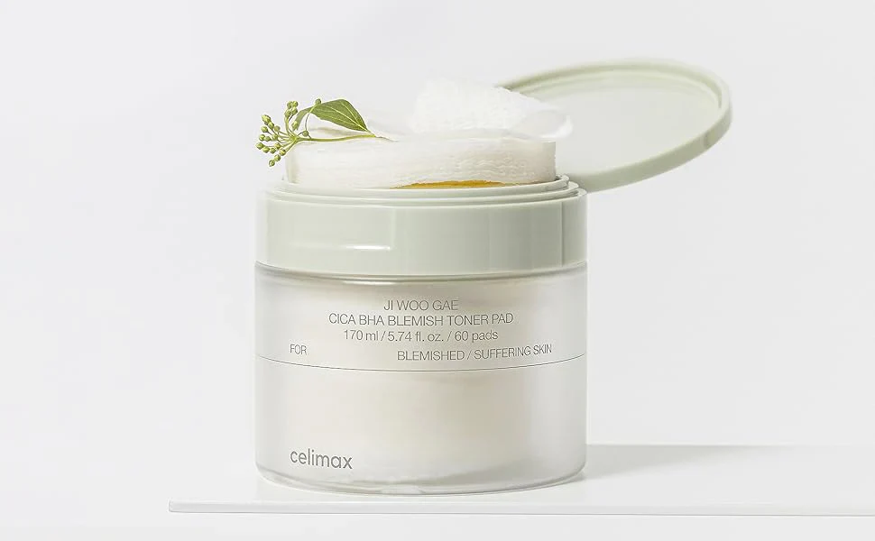 Celimax JIWOOGAE Cica BHA Blemish Toner Pad