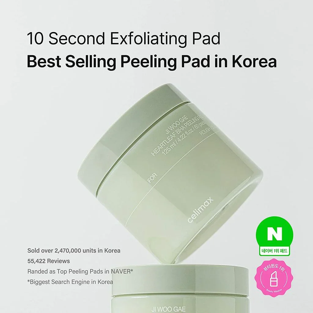 celimax JIWOOGAE Heartleaf BHA Peeling Pad
