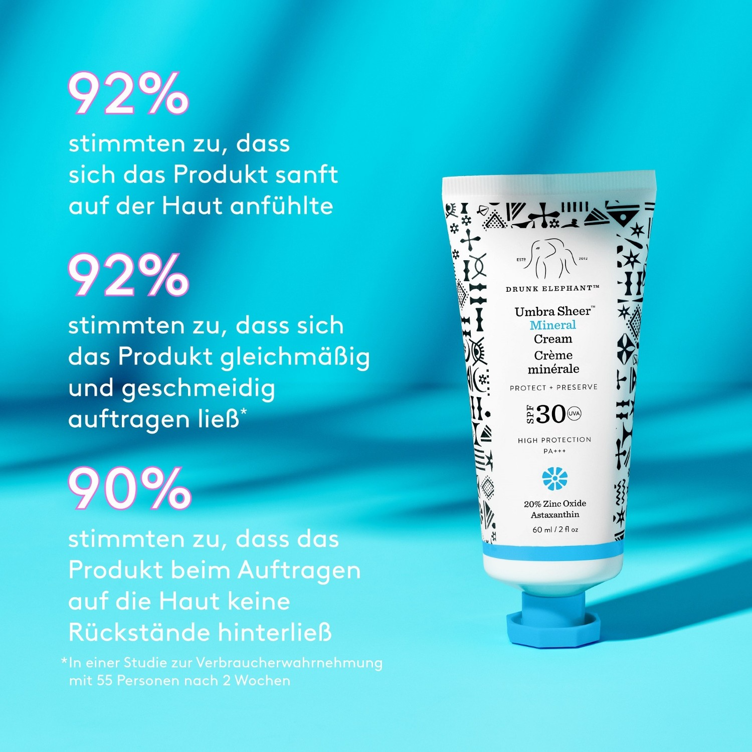 Drunk Elephant Umbra Sheer™ Mineral Cream SPF 30/PA+++ Sunscreen