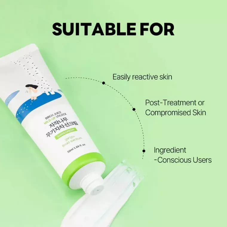 Round Lab Birch Juice Moisturizing Mild Up Sunscreen [50ml]