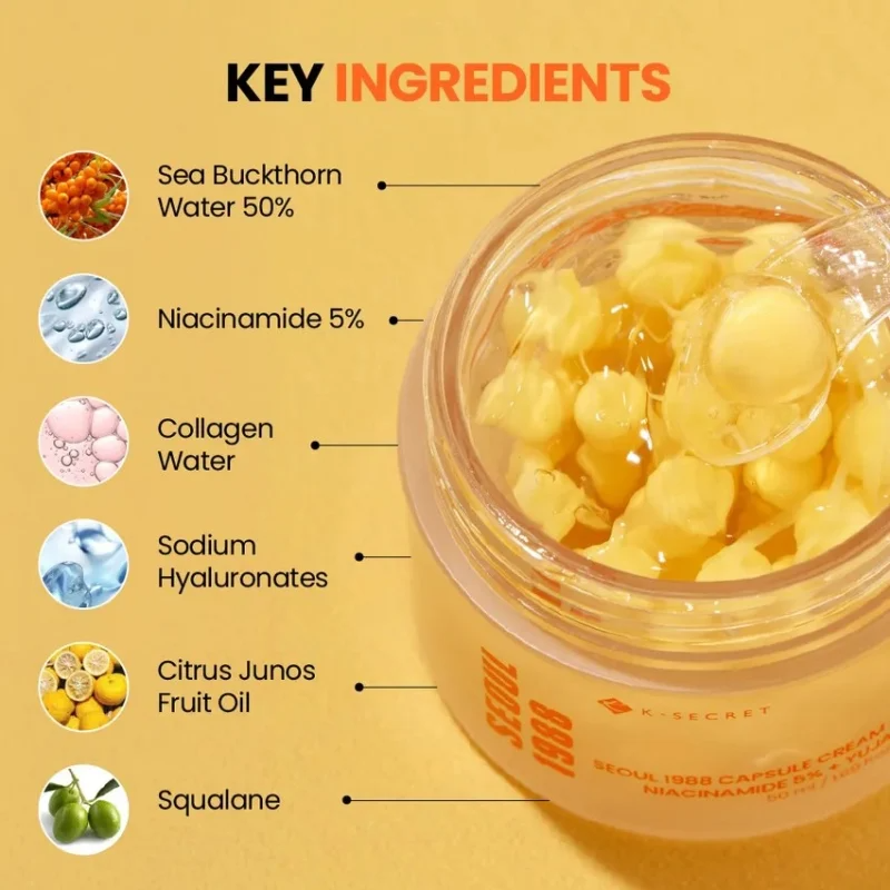 KSECRET SEOUL 1988 Capsule Cream: Niacinamide 5% + Yuja