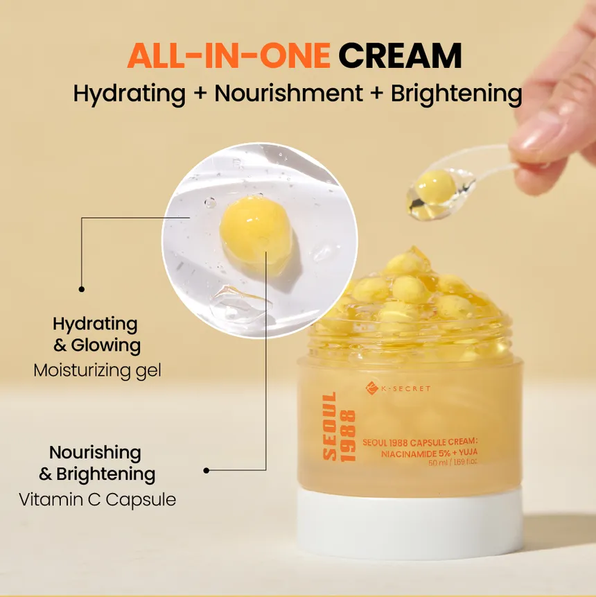 KSECRET SEOUL 1988 Capsule Cream: Niacinamide 5% + Yuja