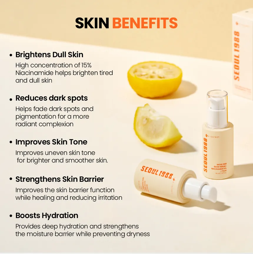KSECRET SEOUL 1988 Glow Serum: Niacinamide 15% + Yuja
