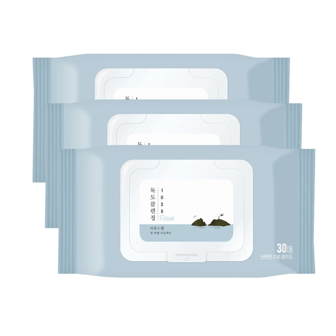 ROUND LAB 1025 Dokdo Cleansing Tissue [30ea]
